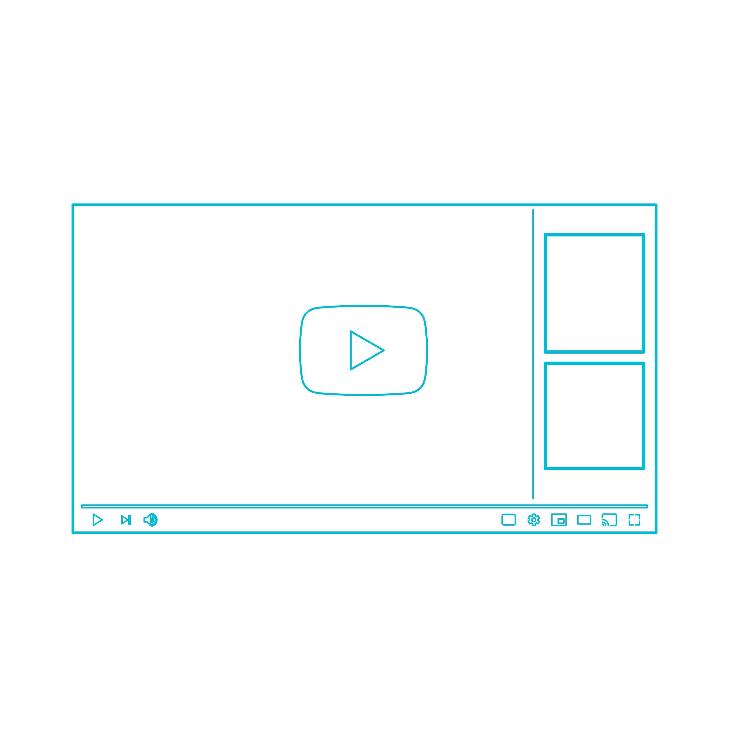 Digital Youtube Ads Sponsored Cards Simple Line Tracing Svg Vector Free Vectors